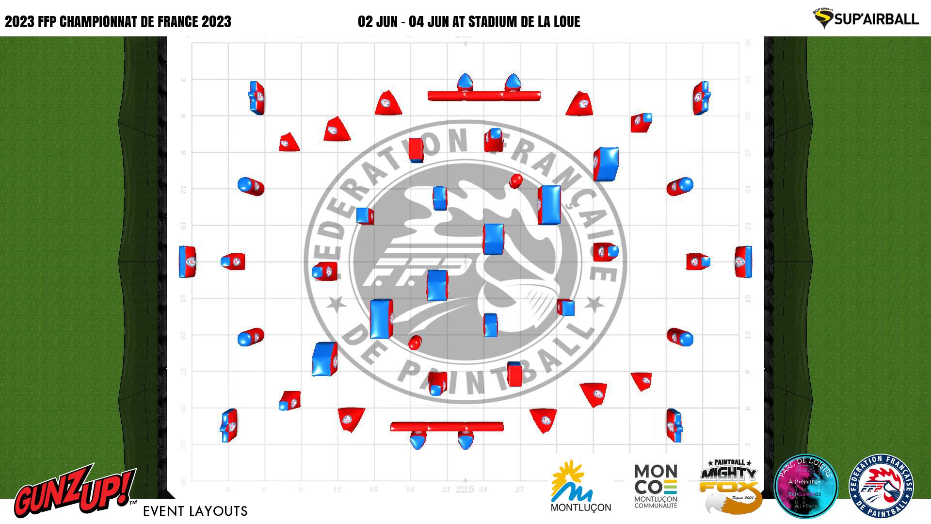 Championnat de France de Paintball 2023 Layout Fédération Française